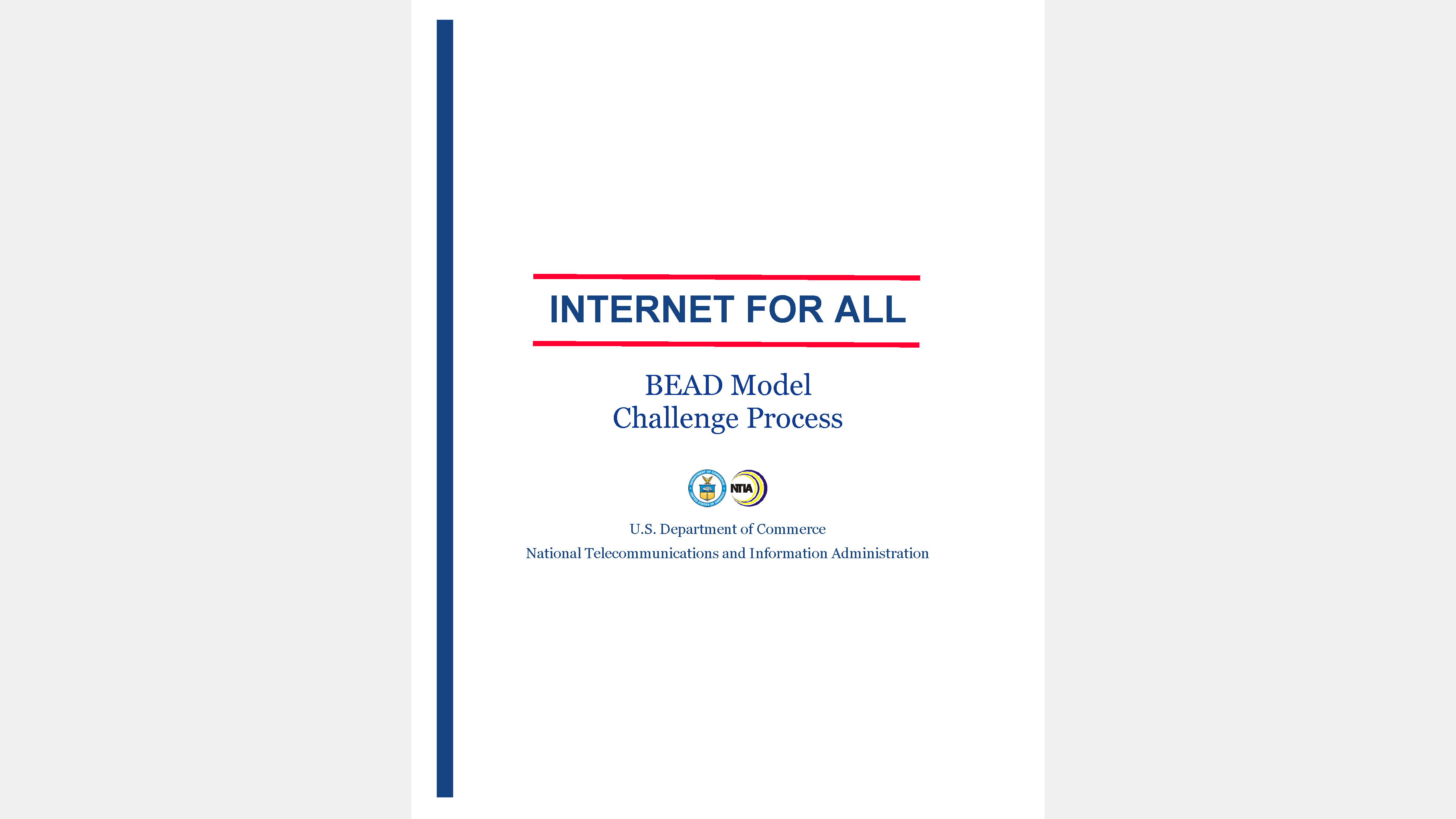 Cover page of BEAD Model Challenge Process document.