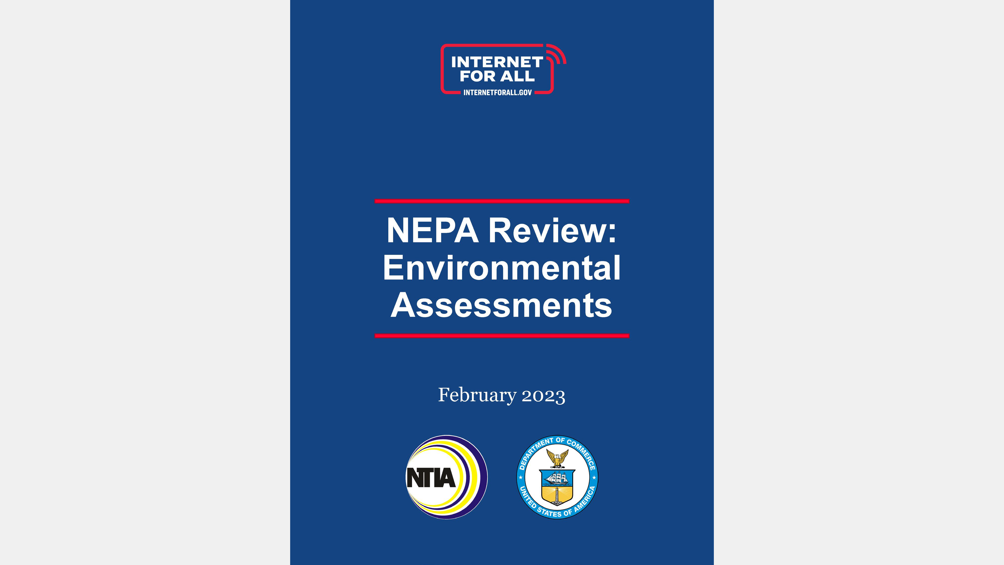 Cover page of NEPA Review Environmental Assessments Fact Sheet.